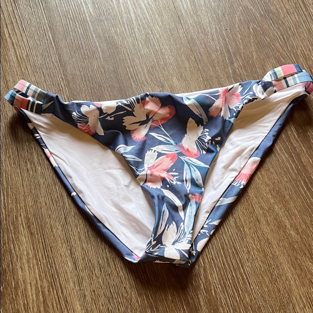 Splendid Floral Blue and Pink Bikini Bottom